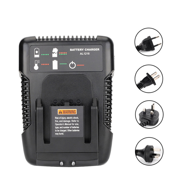 Fast Charging 2A Charger AL1218 for AEG and Ridgid 14.4V-18V Lithium Battery L1815G L1820R L1820S L1825R L1830R L1840R