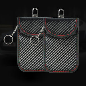 Faraday – housse de protection de <span class=keywords><strong>porte</strong></span>-clés en Fiber de carbone, format de poche Compact, bloquant le Signal, pochette Faraday, <span class=keywords><strong>porte</strong></span>-clés de voiture - Product Image 6