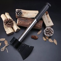 Pelle multifonctionnelle 4 en 1 pour le camping et la survie en plein air, pelle en métal avec hachette, scie, couteau