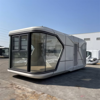Maison préfabriquée de luxe moderne sur mesure, type cabine Apple, portable et modulaire, pour hôtel-capsule, complexe hôtelier et projet de camping