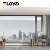 Eloyd OEM ODM 工厂现代立式铝框双层玻璃平开窗，适用于外部家居使用