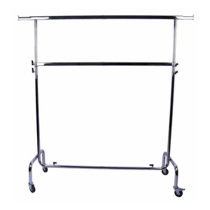Chrome Metal <strong>Hanging</strong> Movable <strong>Display</strong> <strong>Racks</strong> Clothes Store Shelving Removable Clothing <strong>Display</strong> <strong>Rack</strong> - Product Image 3