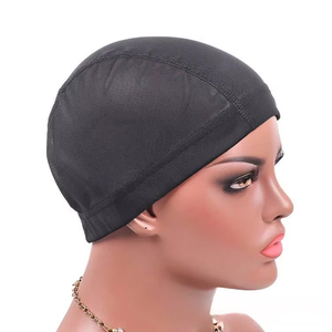 Gorro de Peluca de Red de Encaje Negro al por Mayor, Malla <span class=keywords><strong>El</strong></span>ástica de Spandex con Metal <span class=keywords><strong>para</strong></span> Hacer Accesorios de Peluca, Empaquetado en Bolsa - Product Image 2