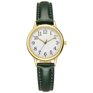 Nouvelle montre à quartz minimaliste pour femme, bracelet en cuir fin, montre pour dames - Product Image 1