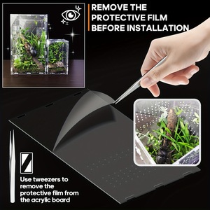 กล่องให้อาหารสัตว์เลื้อยคลานและสัตว์เลี้ยง รูปทรงสี่เหลี่ยมผืนผ้า ทำจากอะคริลิก โปร่งใสสูง สำหรับเลี้ยงสัตว์จากประเทศจีน - Product Image 3