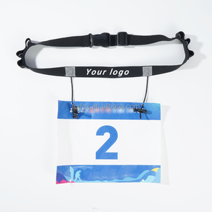 Aangepaste Marathon Energiegordel Hardlopen Sportwedstrijd Nummer <span class=keywords><strong>Race</strong></span> Riem Multifunctionele Wedstrijd Nummer Doek Bevestigingsriem - Product Image 2