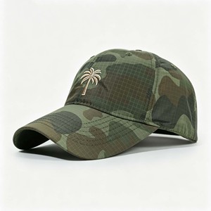 Striped Fishing Camouflage Hat Flattering Curved Brim Street Quick-Dry Baseball <b>Cap</b> - Product Image 3