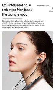 หูฟังบลูทูธ TWS รุ่นใหม่ ปี 2024 สำหรับเล่นกีฬา กันน้ำ ตัดเสียงรบกวน สเตอริโอ พร้อมสายคล้องคอ สีน้ำเงิน - Product Image 5