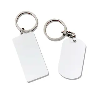 Custom Metal Aluminum Sublimation Key Chain Blanks Wholesale Sublimation Blank Keychains