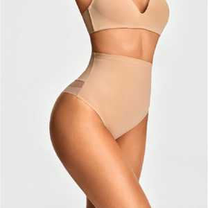 Hot Sale High <strong>Waist</strong> Mesh Tummy Control Thong Breathable Shaping <strong>Underwear</strong> for Women <strong>Waist</strong> Cincher Slim Fit Panties - Product Image 2