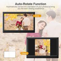Bingkai Foto Digital HD 1080p dengan Remote Control 10.1 Inci Akrilik Musik Video Jam Kalender Wi-Fi Pemutar Video MP3 AVI Komersial