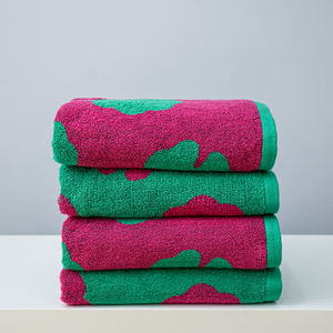 Toalla de Mano Jacquard Estampada en Relieve Teñida con Hilo 100% Algodón Personalizada al por Mayor, Alta Absorción y Tacto Suave - Product Image 1