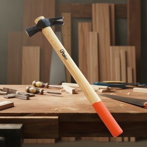 ค้อนช่างไม้ Carpenter's Hammer 5087 ด้ามไม้พร้อมด้ามจับสีส้ม สำหรับงานช่างไม้และงานแกะสลัก - Product Image 3