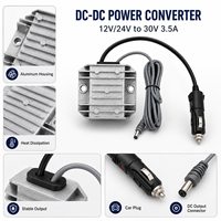 Câble allume-cigare DC 12V 24V vers 30V 3.5A OEM d'usine pour voiture, camping-car, bateau, compatible avec le convertisseur DC-DC Step Up Starlink Mini