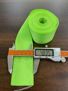 Correa de Poliéster de 5 cm, Capacidad de Carga de 2 Toneladas, Amarillo Limón, Alta Resistencia, Correa de Amarre de Carga Pesada para Uso Industrial - Product Image 3