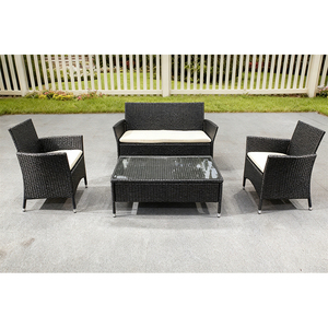Ensemble <span class=keywords><strong>de</strong></span> mobilier d'extérieur en rotin trois pièces bon marché pour canapés en rotin pour cour et <span class=keywords><strong>jardin</strong></span> et mobilier d'extérieur en rotin - Product Image 1
