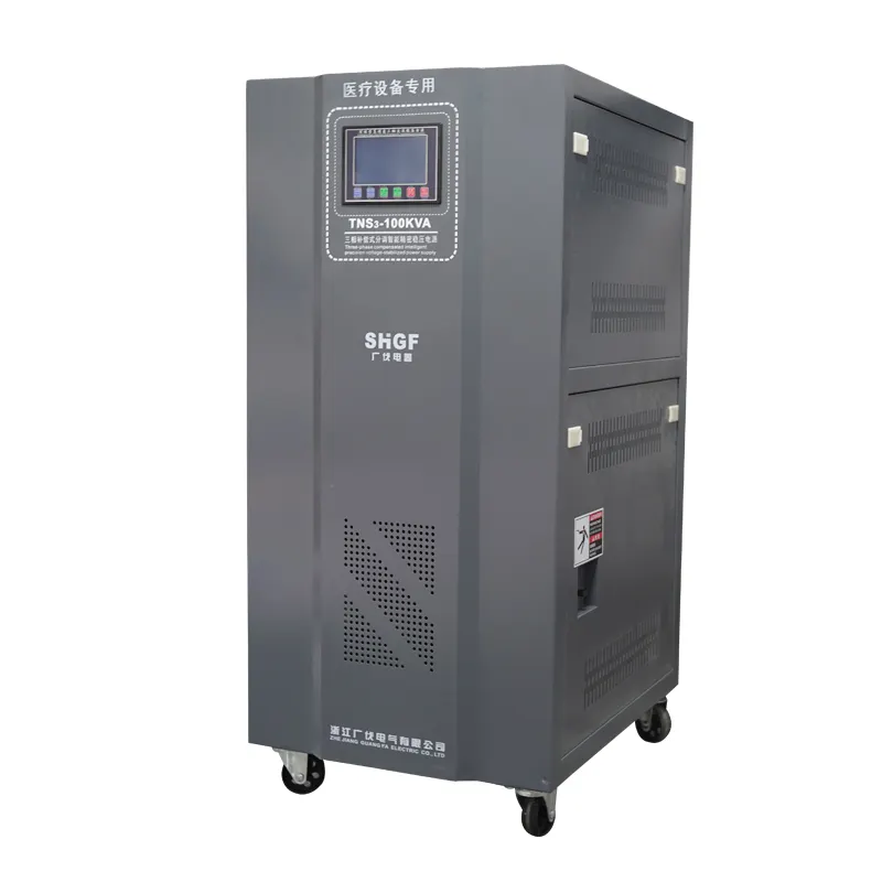 high quality Factory for voltage regulator 100kw 150kw servo type voltage stabilizer automatic 3 phases voltage stabilizer
