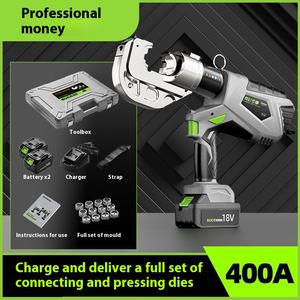 Alicates de prensado de abrazadera hidráulica eléctrica, alicates de prensado de carga de terminal de aluminio de cobre de batería de litio, novedad - Product Image 2