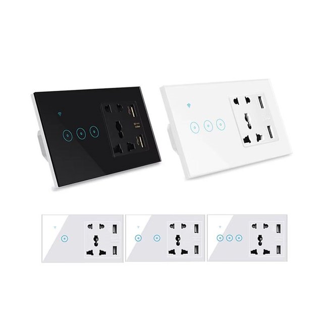 DUOMEI Smart Wifi Wall Socket With Usb Socket Charger/Zigbee Wall Socket With Switch Us/Uk/Eu Wall Outlet