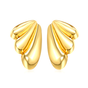 Pendientes geométricos de aleación de zinc con poste de acero inoxidable para mujer, joyería de moda. - Product Image 5
