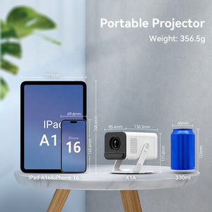Nuevo Proyector Portátil Inteligente X1Q 2025, Android 11, Cuatro Núcleos, con WiFi 6, Video 4K, 720P, Mini Cine en Casa 3D, <span class=keywords><strong>Versus</strong></span> HY300 Pro - Product Image 2