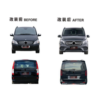 Kit carrosserie sport de haute qualité pour Mercedes Classe V W639 à W447, style restylé, nécessitant découpe complète, pièces modifiées.