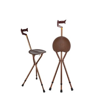 Aluminum Alloy Cane <b>Stool</b> <b>Height</b> <b>Adjustable</b> Folding Tripod Chair For Outdoor Elderly Use - Product Image 2