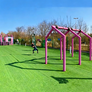 Mini <span class=keywords><strong>tyrolienne</strong></span> de plein air personnalisable pour enfants, sécurisée, durable, en acier, double câble suspendu, téléphérique pour parc sportif - Product Image 1