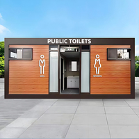 Toilettes portables d'extérieur en panneaux sandwich galvanisés, écologiques, durables, faciles à installer pour appartements et lieux publics