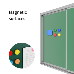 Pizarra Magnética Deslizante Grande Personalizada, Pizarra Verde con Marco de <span class=keywords><strong>Aluminio</strong></span> Borrable, Tamaño Grande para Aula Escolar - Product Image 3