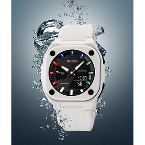 Montre de sport numérique étanche pour homme 2328 avec cadran texturé de 44,8 mm, chronomètre hebdomadaire multi-fonctions, chronographe populaire - Product Image 2