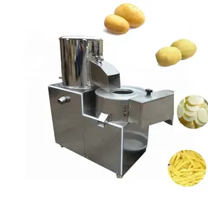 Commercial Potato Washer Peeler/potato Chips Slicing Machine/potato Washing Peeling Cutting Machine With All Function In One