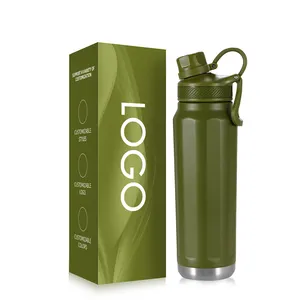 ANSHENG Thermos Hiking Thermal Flask Insulated Stainless Steel Water Bottle