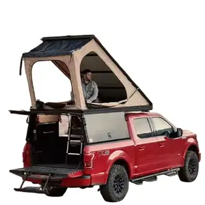 Expedition Truck Box Camper Pop up Ded 4X4 Cap Flatbed Slide in FRO 2024 Tacoma mini y pequeño panel lateral Canopy a la venta
