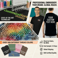 T-shirt personnalisé pour homme, brodé, 100% coton, coupe ample, tee-shirt vierge en gros avec logo