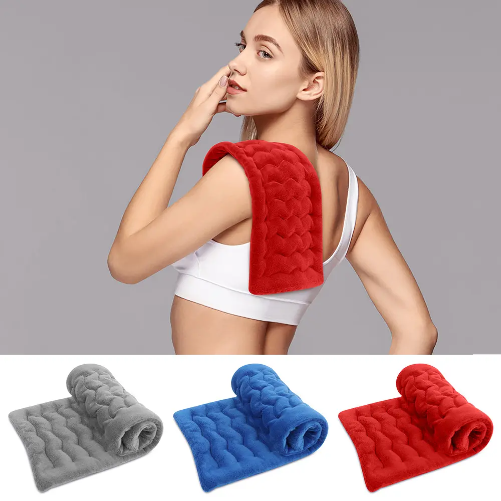 Sac de blé humide personnalisé pack de chaleur coussin chauffant pour micro-ondes pour soulager les douleurs dorsales du corps