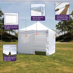 Gazebo 3x4.5 <span class=keywords><strong>3x3</strong></span> con Cortina Impermeable, Carpas Plegables para Eventos al Aire Libre - Product Image 5