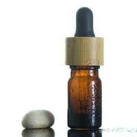 5ml Dunkel Bernsteinfarbene Glasflaschen mit Pumpzerstäuber für Ätherische Öle Gesichtscreme Auslaufsicher Reisefreundlich