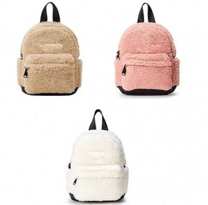 Spring New Lambskin <b>Backpack</b> Women Couple Lambswool Daypack Bag Girls Fur <b>Backpack</b> - Product Image 4