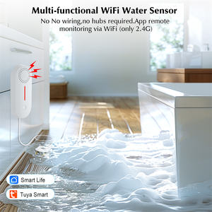 EMylo Tuya WiFi système d'alarme de niveau d'eau d'inondation capteur de niveau de réservoir d'eau intelligent pour la maison cuisine toilette détecteur de sol - Product Image 5