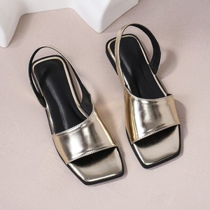 Sandalias planas de tacón alto de verano informales de talla grande para <span class=keywords><strong>mujer</strong></span> estilo exterior - Product Image 2