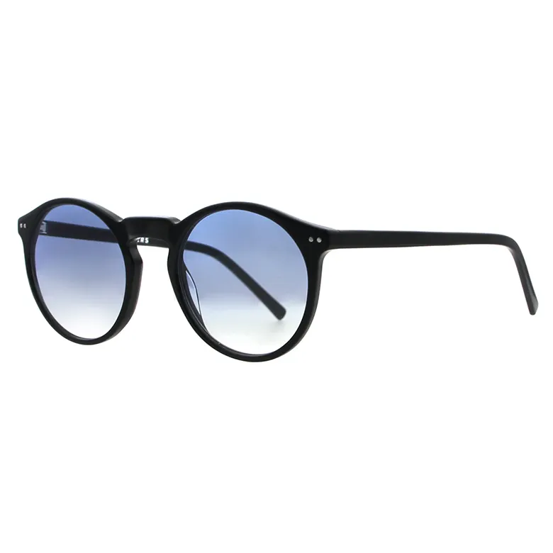 2022 New Stylish Custom Logo High Quality Retro Unisex Round Acetate Frames Polarized UV400 Sun Glasses Sunglasses