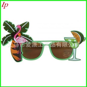 LPS0067 Gafas de Sol de Plástico con Diseño de Cocotero Tropical y Flamencos, Gafas de Fiesta Unisex, Accesorios para Playa, Hawaianas y Fiestas de Graduación - Product Image 2