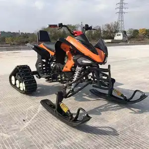 Professional supplier electric gasoline snowmobile ski removal vehicle remote snow racer for sale