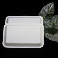 Logo personnalisé imprimé biodégradable 230mm amidon de maïs assiette blanche vaisselle jetable camping dîner jetable biobased