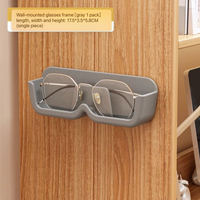 Lunettes de soleil murales en plastique PP imperméables pastables Support de rangement pour myopie Présentoirs muraux pour lunettes Supports debout pour lunettes