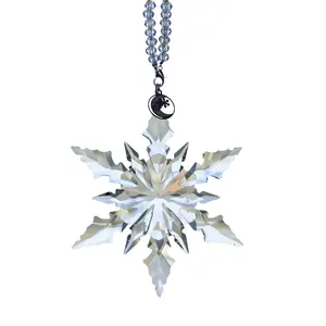 Fashion k9 crystal snowflake christmas hanging ornament car accessories small crystal model wedding return gifts