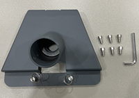 Support antichoc en alliage d'aluminium gris premium, fixation deux-en-un avec goupilles de verrouillage et adaptateur de tuyau pour installation extérieure Starlink Gen3 V3
