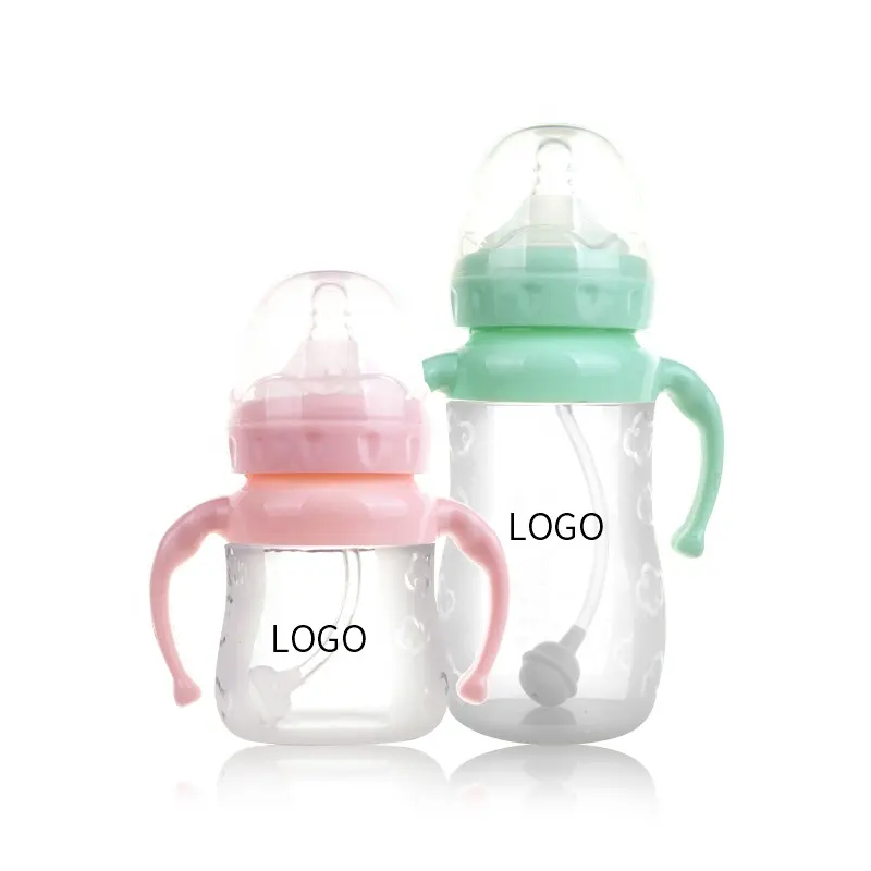 Custom Design Professional Baby Milk Bottle Silicone BPA Free Silicone Baby Bottle organic feeding bottle for newborn baby