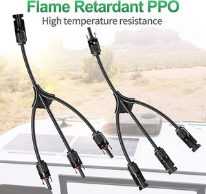 Connecteur de câble solaire de type Y 3 en 1 40A IP67 étanche, connecteurs FFFM+<span class=keywords><strong>MMMF</strong></span> 3 à 1, outil de connexion, connecteurs 3 broches pour panneaux solaires - Product Image 6